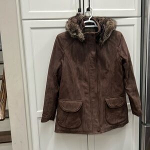 Leather coat, XL